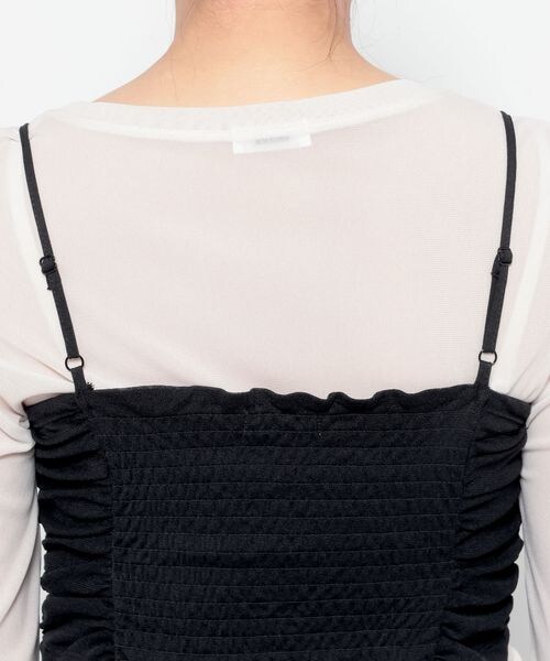 LOWRYS FARM(ローリーズファーム)の「シャーリングキャミ(その他・アイボリー08/ブラック09/ブルー84・FREE)」の12枚目の写真