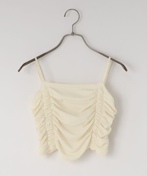 LOWRYS FARM(ローリーズファーム)の「シャーリングキャミ(その他・アイボリー08/ブラック09/ブルー84・FREE)」の16枚目の写真