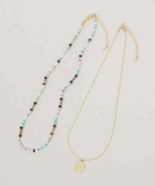 RAGEBLUE（レイジブルー）の「2SET/ビーズネックレス（アクセサリー・ビーズ×コイン00・FREE）」の3枚目の写真