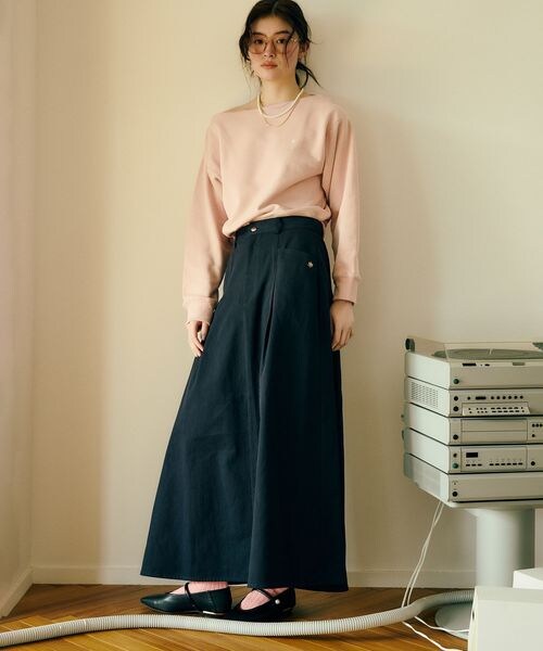 VIS（ビス）の「VIS別注オフショルスウェットトップス（その他・キナリ(16)(06)/ライトグレー(08)(22)/ネイビー(40)(80)・F）」の18枚目の写真