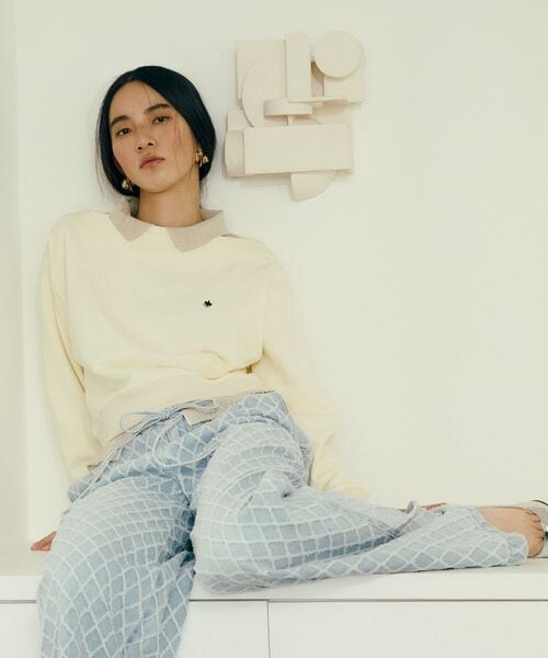 VIS（ビス）の「VIS別注オフショルスウェットトップス（その他・キナリ(16)(06)/ライトグレー(08)(22)/ネイビー(40)(80)・F）」の11枚目の写真