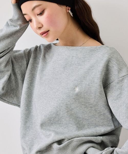 VIS（ビス）の「VIS別注オフショルスウェットトップス（その他・キナリ(16)(06)/ライトグレー(08)(22)/ネイビー(40)(80)・F）」の22枚目の写真