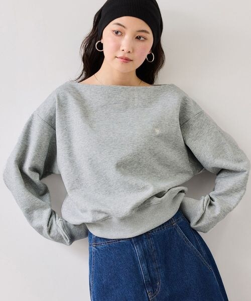 VIS（ビス）の「VIS別注オフショルスウェットトップス（その他・キナリ(16)(06)/ライトグレー(08)(22)/ネイビー(40)(80)・F）」の21枚目の写真