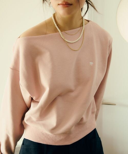 VIS（ビス）の「VIS別注オフショルスウェットトップス（その他・キナリ(16)(06)/ライトグレー(08)(22)/ネイビー(40)(80)・F）」の16枚目の写真