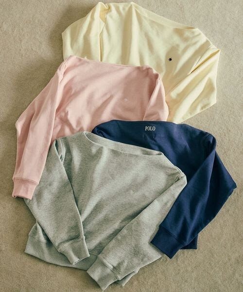 VIS（ビス）の「VIS別注オフショルスウェットトップス（その他・キナリ(16)(06)/ライトグレー(08)(22)/ネイビー(40)(80)・F）」の19枚目の写真