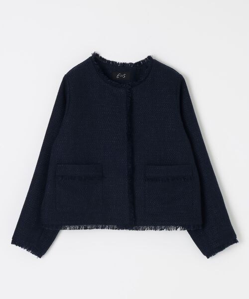 【新品タグ付き】完売品　ツイードジャケット　eiis高山直子さんコラボ GLOBAL WORK（グローバルワーク）の「高山直子さんコラボ/ツイード