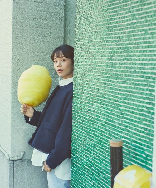 GLOBAL WORK（グローバルワーク）の「高山直子さんコラボ/ツイード