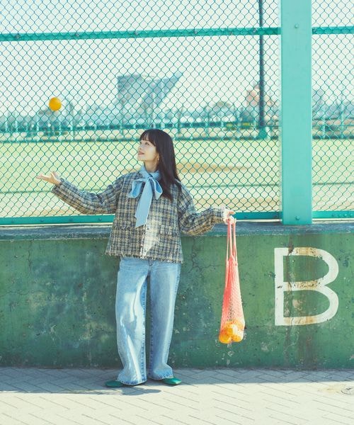 GLOBAL WORK（グローバルワーク）の「高山直子さんコラボ/ツイード