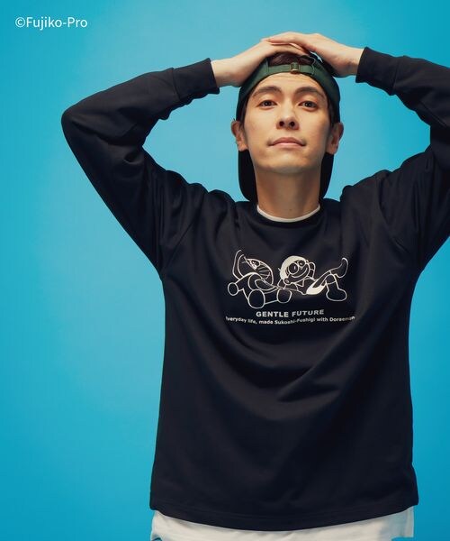 GLOBAL WORK（グローバルワーク）の「ドラえもん/ルームウェアSET/646965（その他・メンズ・杢グレー12/ネイビー88・M/L）」の13枚目の写真