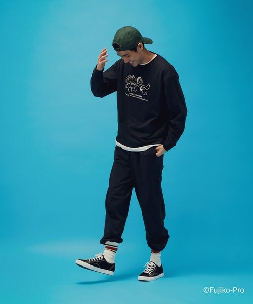 GLOBAL WORK（グローバルワーク）の「ドラえもん/ルームウェアSET/646965（その他・メンズ・杢グレー12/ネイビー88・M/L）」の10枚目の写真