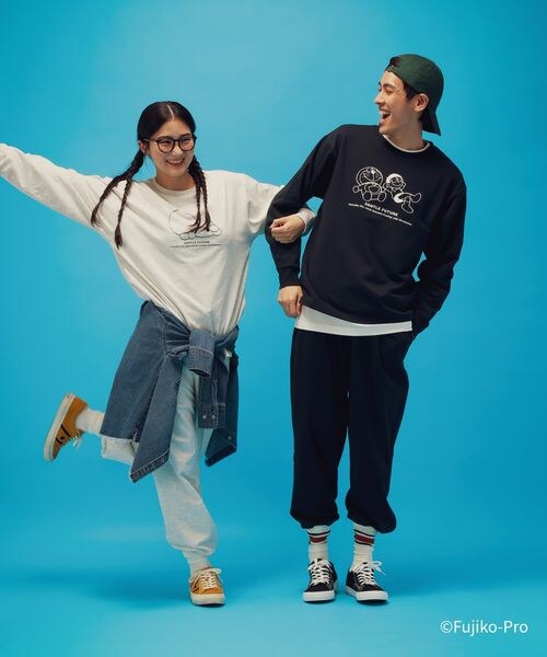 GLOBAL WORK（グローバルワーク）の「ドラえもん/ルームウェアSET/646965（その他・メンズ・杢グレー12/ネイビー88・M/L）」の19枚目の写真