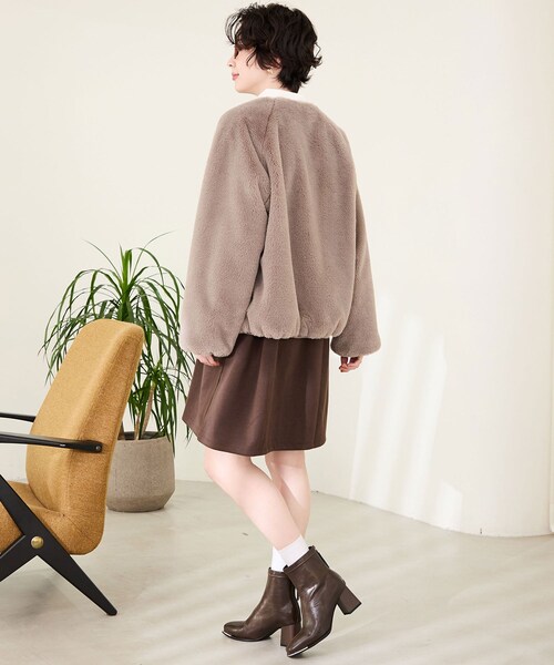 ORiental TRaffic（オリエンタルトラフィック）の「メタリックトゥパーツヒールショートブーツ/51426（その他・レディース・ブラック/ブラウン・S/M/L/LL）」の19枚目の写真