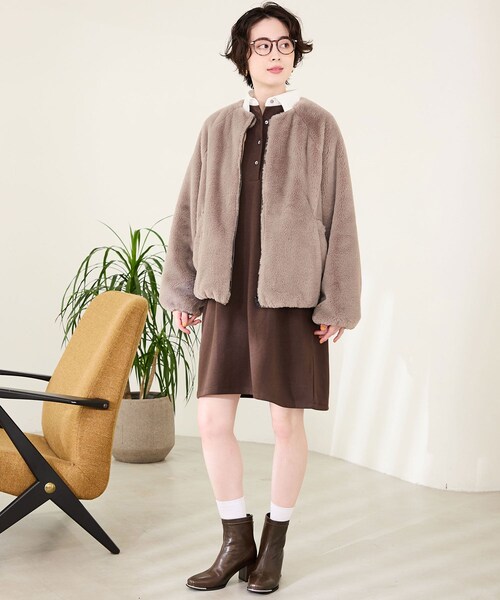 ORiental TRaffic（オリエンタルトラフィック）の「メタリックトゥパーツヒールショートブーツ/51426（その他・レディース・ブラック/ブラウン・S/M/L/LL）」の16枚目の写真