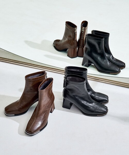 ORiental TRaffic（オリエンタルトラフィック）の「メタリックトゥパーツヒールショートブーツ/51426（その他・レディース・ブラック/ブラウン・S/M/L/LL）」の21枚目の写真