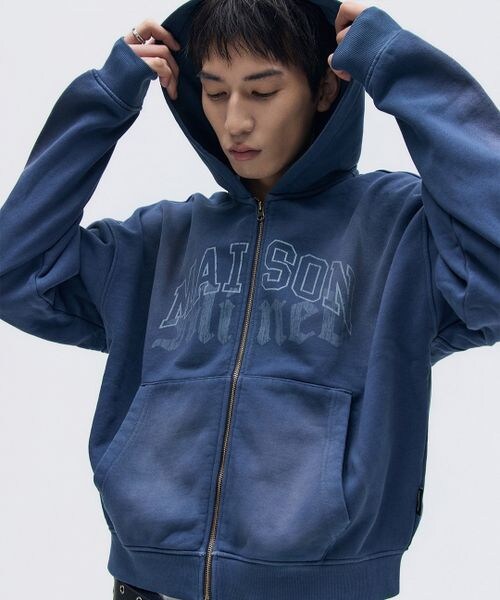 ALAND（エーランド）の「MAISON MINED／クロップフードジップ（その他・ベージュ(55)/ネイビー(88)・S/M）」の7枚目の写真