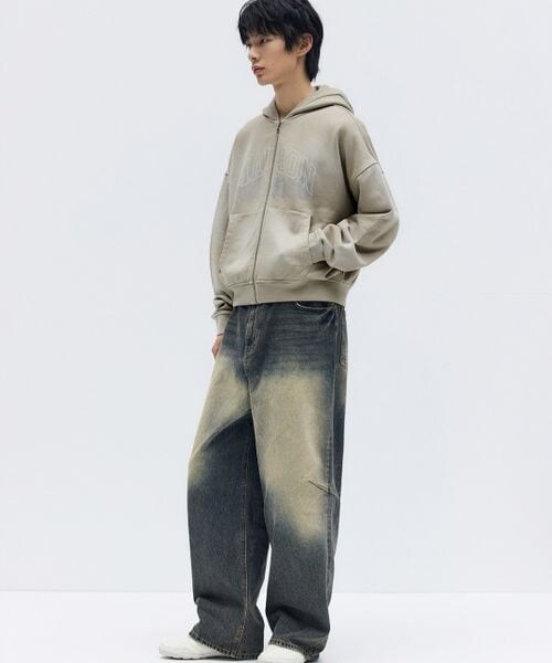 ALAND（エーランド）の「MAISON MINED／クロップフードジップ（その他・ベージュ(55)/ネイビー(88)・S/M）」の12枚目の写真