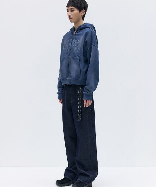 ALAND（エーランド）の「MAISON MINED／クロップフードジップ（その他・ベージュ(55)/ネイビー(88)・S/M）」の5枚目の写真