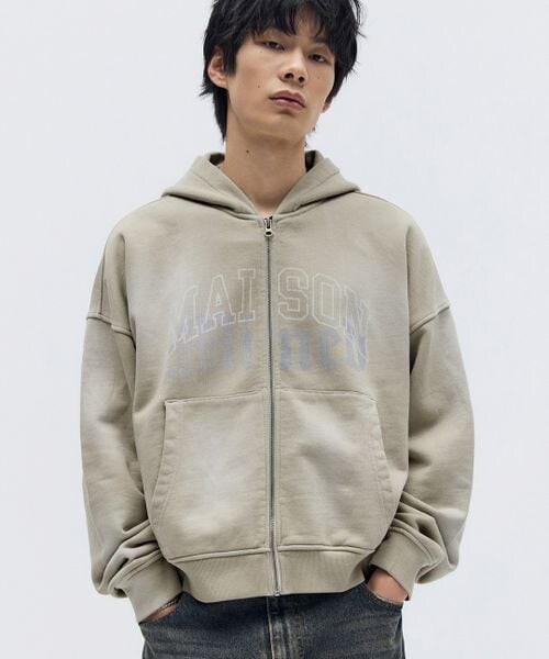 ALAND（エーランド）の「MAISON MINED／クロップフードジップ（その他・ベージュ(55)/ネイビー(88)・S/M）」の14枚目の写真