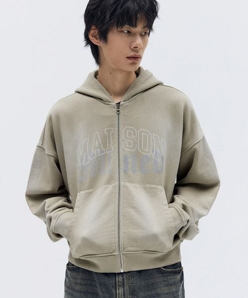 ALAND（エーランド）の「MAISON MINED／クロップフードジップ（その他・ベージュ(55)/ネイビー(88)・S/M）」の13枚目の写真