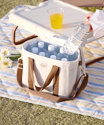 3coins | 保冷ソフトクーラーバッグ：四角／SPRING PICNIC(ショルダーバッグ)