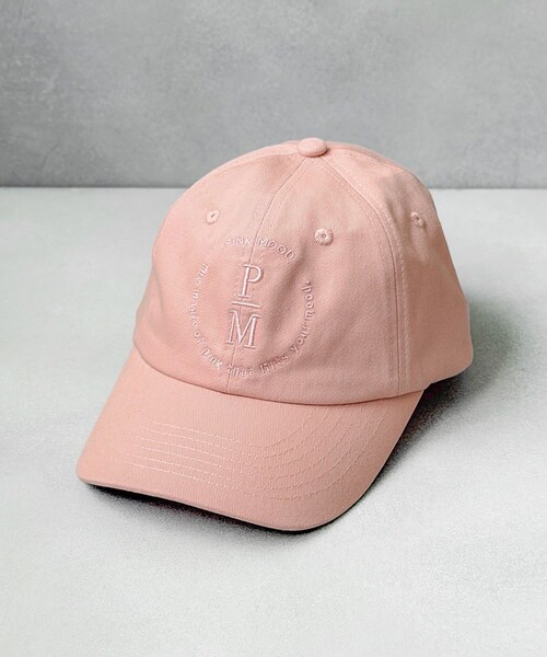3coins（3coins）の「刺繍キャップ（キャップ・レディース・アイボリー/ピンク・FREE）」の2枚目の写真