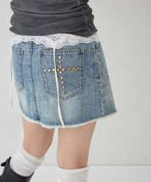 WHO'S WHO gallery | スタッズデニムミニSK(スカート)