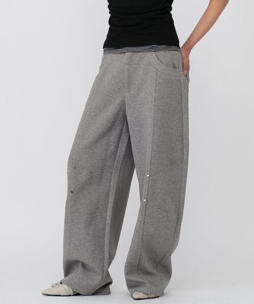 ALAND（エーランド）の「3.3 Field Trip／スタッズカーブスウェットパンツ（その他・グレー(15)/ブラック(19)・S/M）」の8枚目の写真