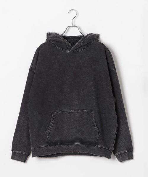 ALAND（エーランド）の「DWSE／ピグメントダイフーディー（その他・グレー(15)/ブラック(19)・S/M/L）」の2枚目の写真