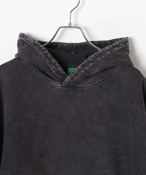 ALAND（エーランド）の「DWSE／ピグメントダイフーディー（その他・グレー(15)/ブラック(19)・S/M/L）」の6枚目の写真