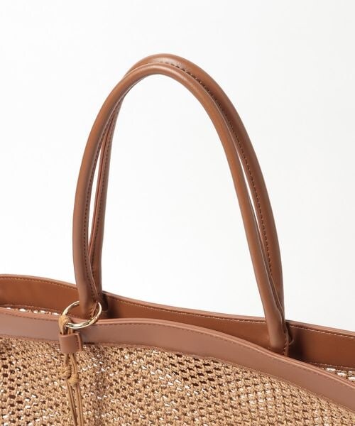 Andemiu（アンデミュウ）の「メッシュスクエアトート（バッグ・ホワイト(08)/ブラウン(58)・F）」の11枚目の写真