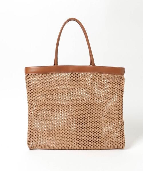 Andemiu（アンデミュウ）の「メッシュスクエアトート（バッグ・ホワイト(08)/ブラウン(58)・F）」の10枚目の写真