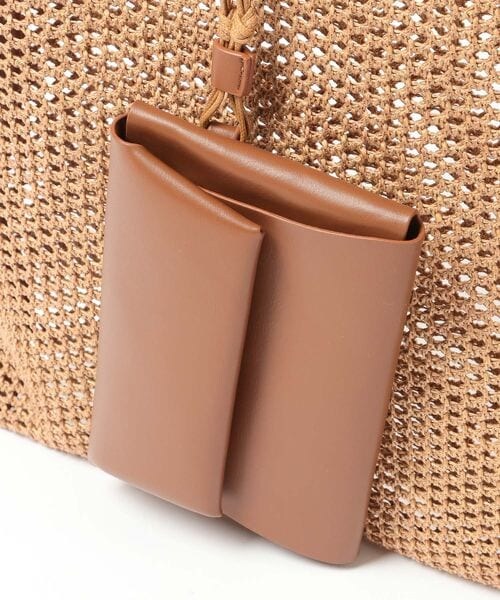 Andemiu（アンデミュウ）の「メッシュスクエアトート（バッグ・ホワイト(08)/ブラウン(58)・F）」の14枚目の写真