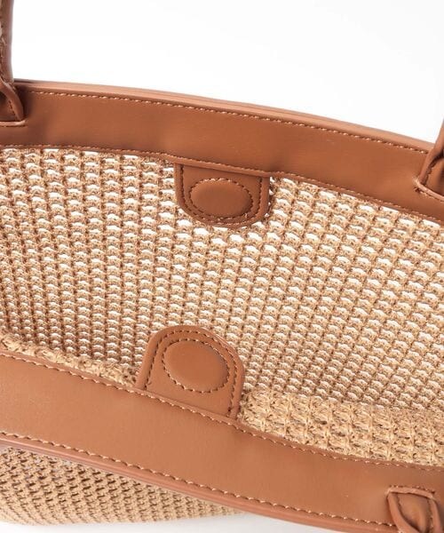 Andemiu（アンデミュウ）の「メッシュスクエアトート（バッグ・ホワイト(08)/ブラウン(58)・F）」の16枚目の写真
