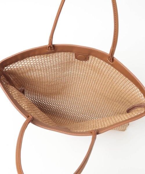 Andemiu（アンデミュウ）の「メッシュスクエアトート（バッグ・ホワイト(08)/ブラウン(58)・F）」の17枚目の写真