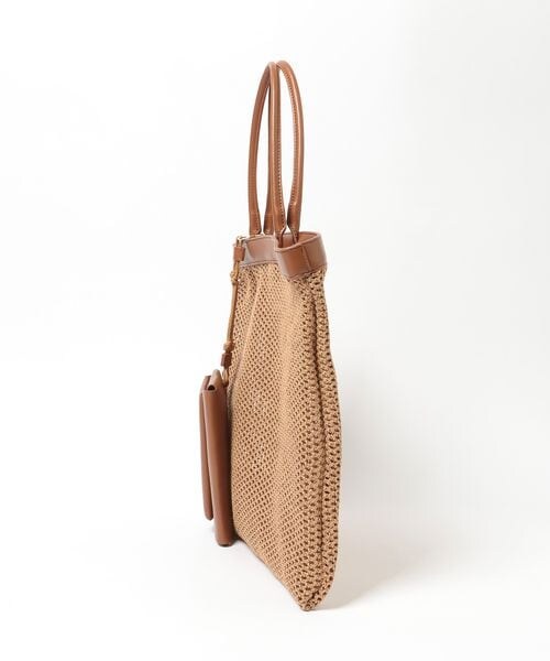 Andemiu（アンデミュウ）の「メッシュスクエアトート（バッグ・ホワイト(08)/ブラウン(58)・F）」の9枚目の写真