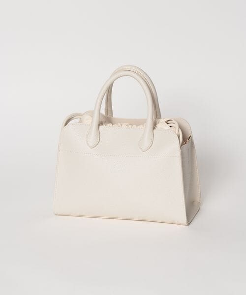 Andemiu（アンデミュウ）の「スクエアキンチャクBAG（バッグ・ホワイト(06)/ブラック(09)/ブラウン(51)・F）」の7枚目の写真