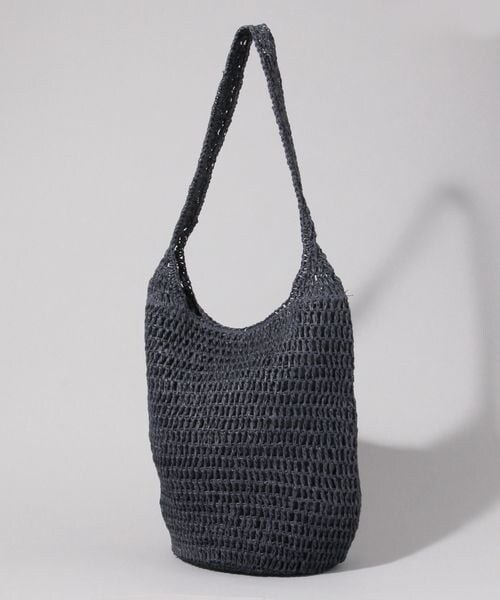 JEANASIS（ジーナシス）の「ペーパークロシェBAG（バッグ・ブラック系その他(19)・FREE）」の3枚目の写真