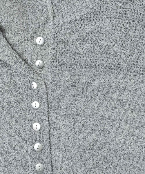 JEANASIS（ジーナシス）の「ミニブークレニットポロワンピース（ワンピース/ドレス・ブラック系その他(09)/グレー系その他(12)/レッド系その他(35)・FREE）」の9枚目の写真