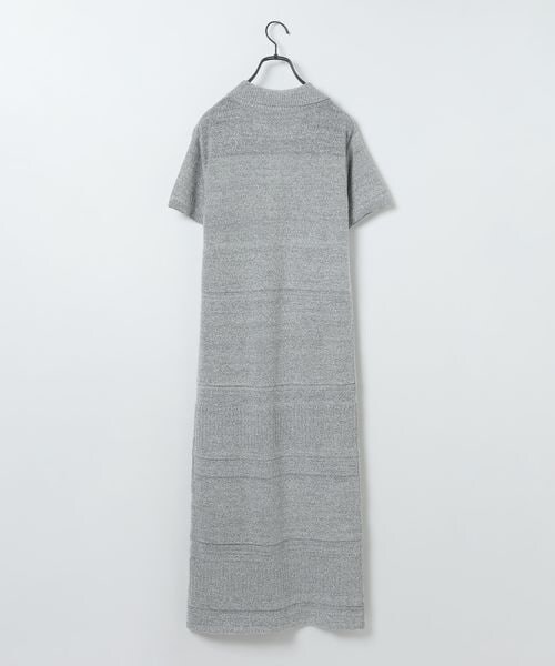 JEANASIS（ジーナシス）の「ミニブークレニットポロワンピース（ワンピース/ドレス・ブラック系その他(09)/グレー系その他(12)/レッド系その他(35)・FREE）」の4枚目の写真