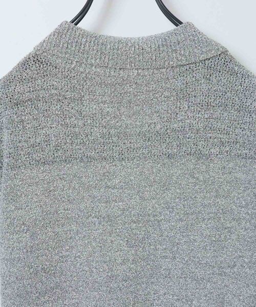 JEANASIS（ジーナシス）の「ミニブークレニットポロワンピース（ワンピース/ドレス・ブラック系その他(09)/グレー系その他(12)/レッド系その他(35)・FREE）」の8枚目の写真