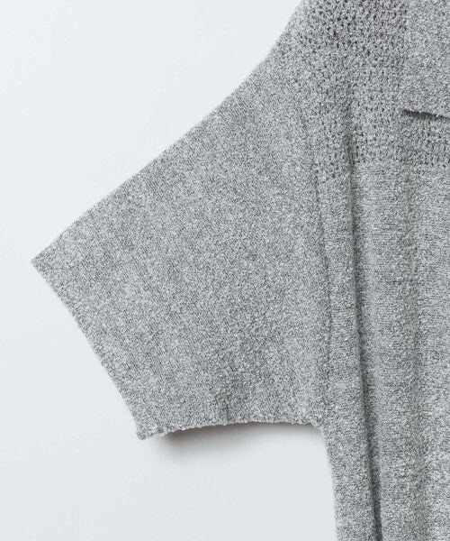 JEANASIS（ジーナシス）の「ミニブークレニットポロワンピース（ワンピース/ドレス・ブラック系その他(09)/グレー系その他(12)/レッド系その他(35)・FREE）」の6枚目の写真