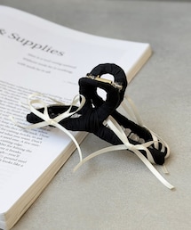 3coins | バイカラーリボン付バンス