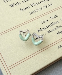 ハーフエポハート樹脂イヤリング