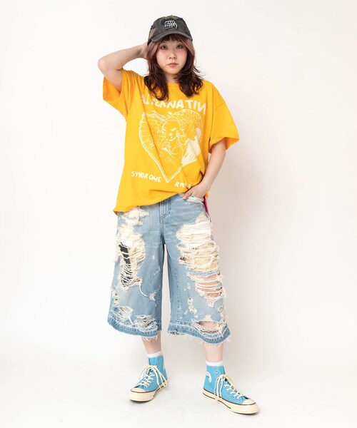 RNA（アールエヌエー）の「【CONVERSE/コンバース】E5198 オールスターエイジドTC HI（シューズ・レディース・スカイブルー/ピンク/パープル）」の7枚目の写真