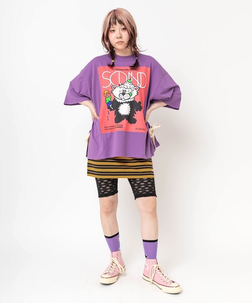 RNA（アールエヌエー）の「【CONVERSE/コンバース】E5198 オールスターエイジドTC HI（シューズ・レディース・スカイブルー/ピンク/パープル）」の12枚目の写真