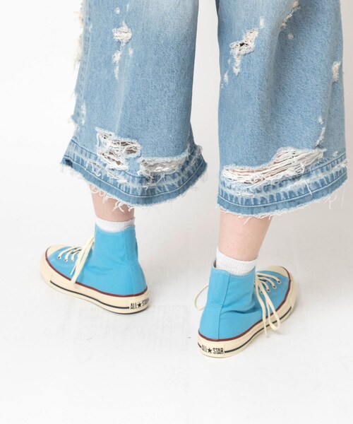 RNA（アールエヌエー）の「【CONVERSE/コンバース】E5198 オールスターエイジドTC HI（シューズ・レディース・スカイブルー/ピンク/パープル）」の6枚目の写真