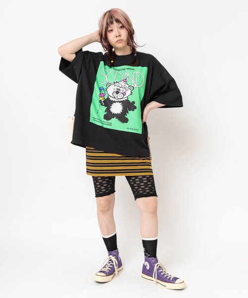 RNA（アールエヌエー）の「【CONVERSE/コンバース】E5198 オールスターエイジドTC HI（シューズ・レディース・スカイブルー/ピンク/パープル）」の20枚目の写真