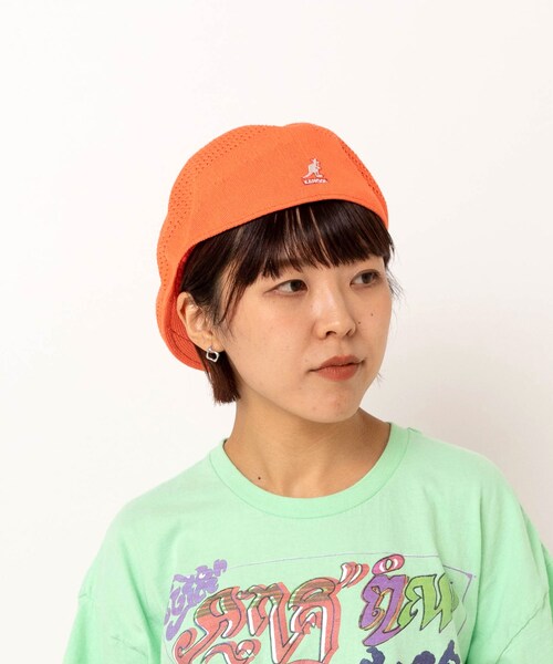 RNA(アールエヌエー)の「【KANGOL/カンゴール】E5228 TROPIC 504 VENTAIR(帽子・レディース・ブラック/オレンジ/グリーン)」の14枚目の写真