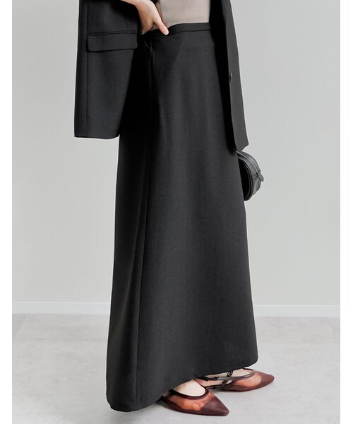 Re:EDIT（リエディ）の「ホップサックナロースカート - スカート通販 | 人気レディースファッション - Re:EDIT（リエディ）（その他・レディース・ブラック/グレー/ブラウン/イエローベージュ・SC/M/L）」の19枚目の写真