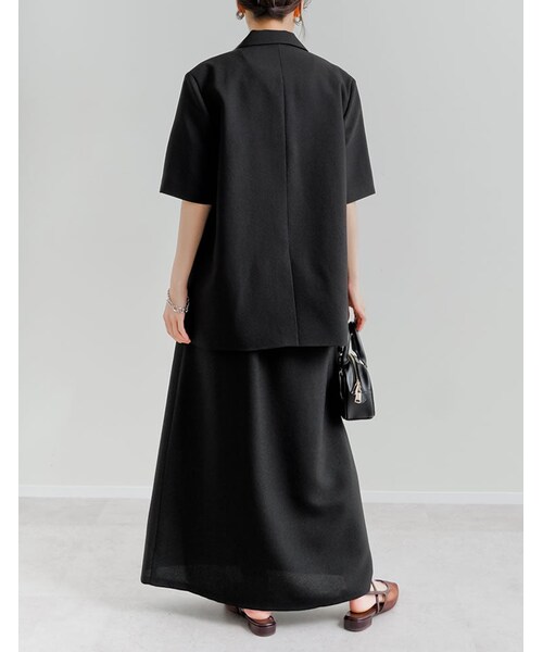 Re:EDIT（リエディ）の「ホップサックナロースカート - スカート通販 | 人気レディースファッション - Re:EDIT（リエディ）（その他・レディース・ブラック/グレー/ブラウン/イエローベージュ・SC/M/L）」の20枚目の写真